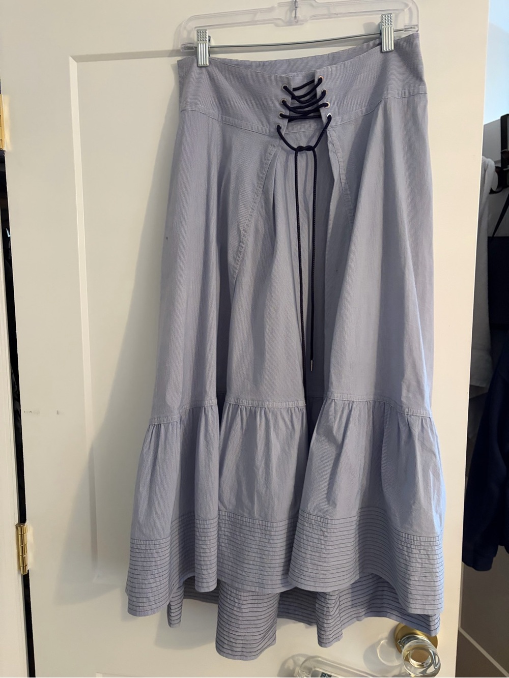 3.1 Phillip lim blue and white striped skirt
